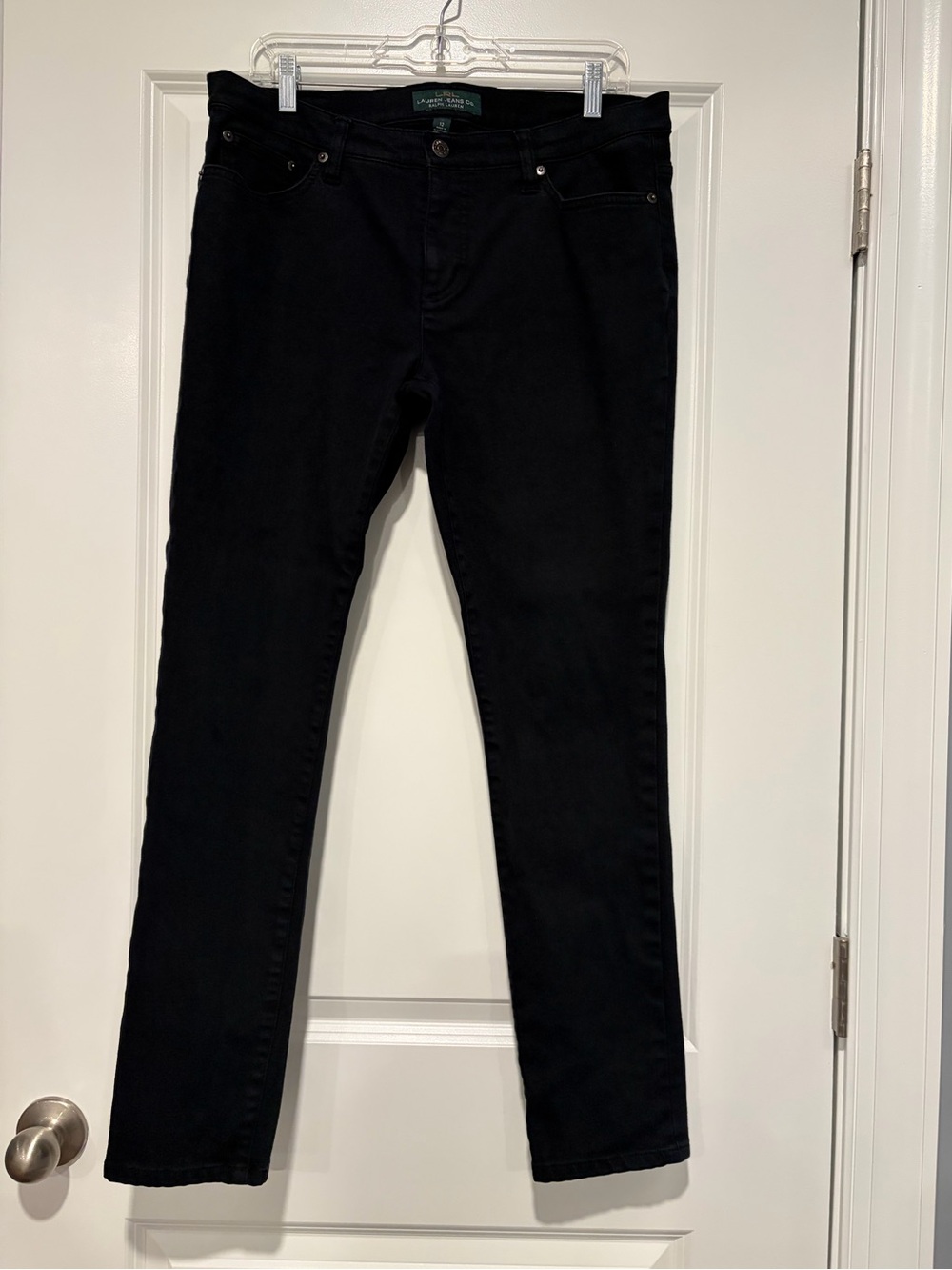 Lauren Jeans Co. Classic Black Straight Jeans